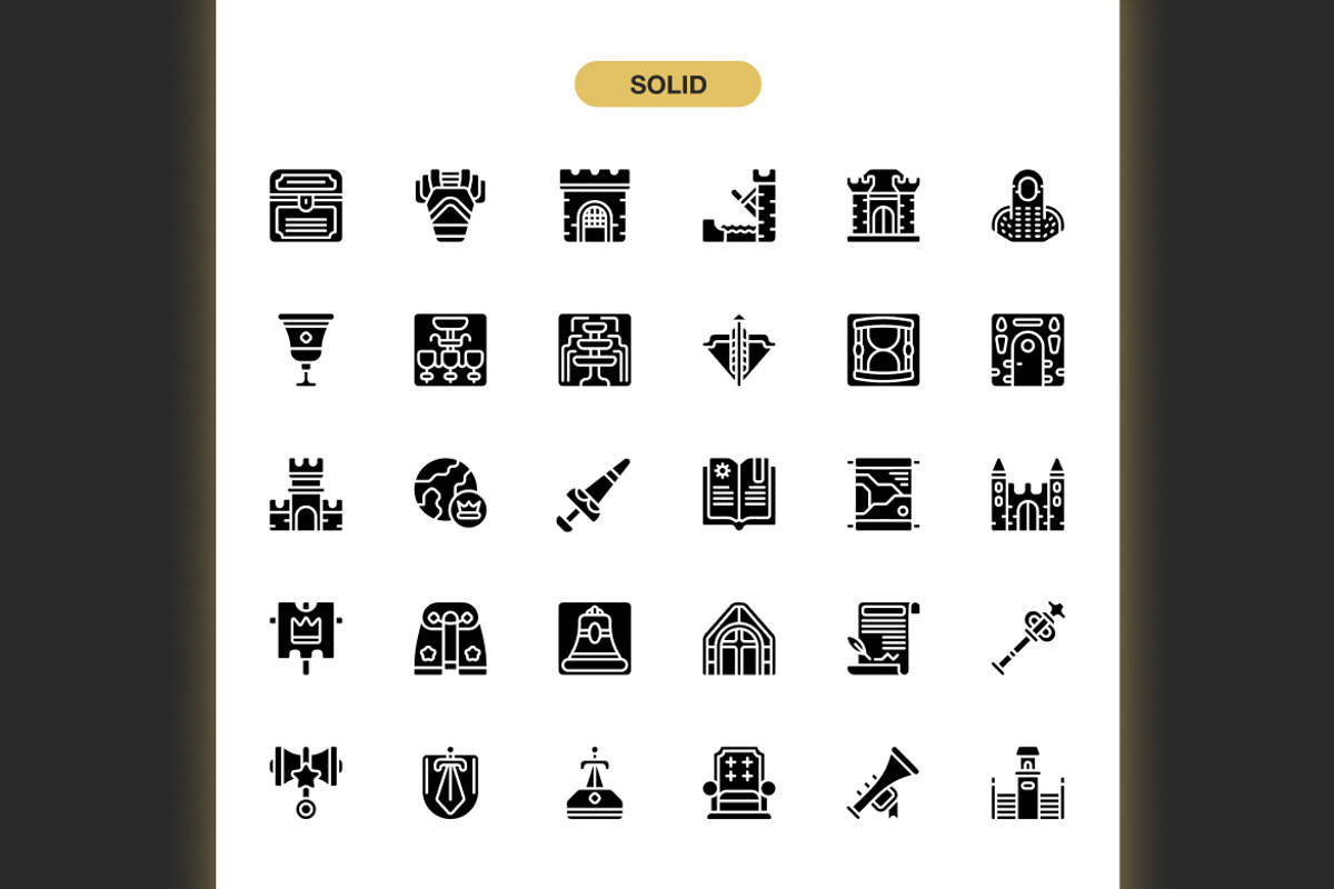 King Day Icons, an Icon by Spacepixel Creative (Photo 3 of 3)