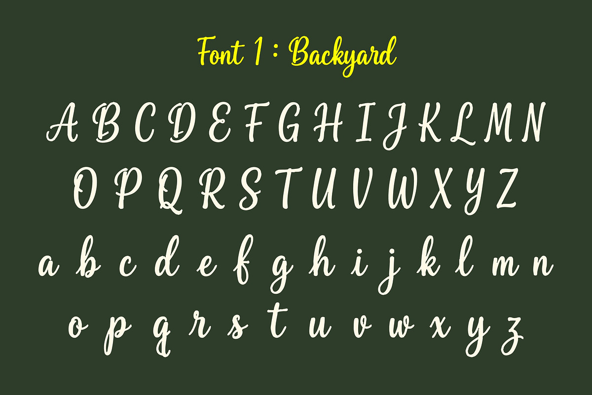 Backyard Stories Duo, a Handwritten Font by Art StoreID (Photo 3 of 11)