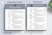 Executive Resume, CV Template, Cover, a Resume Template by The Art of Resume (Thumbnail 4 of 8)