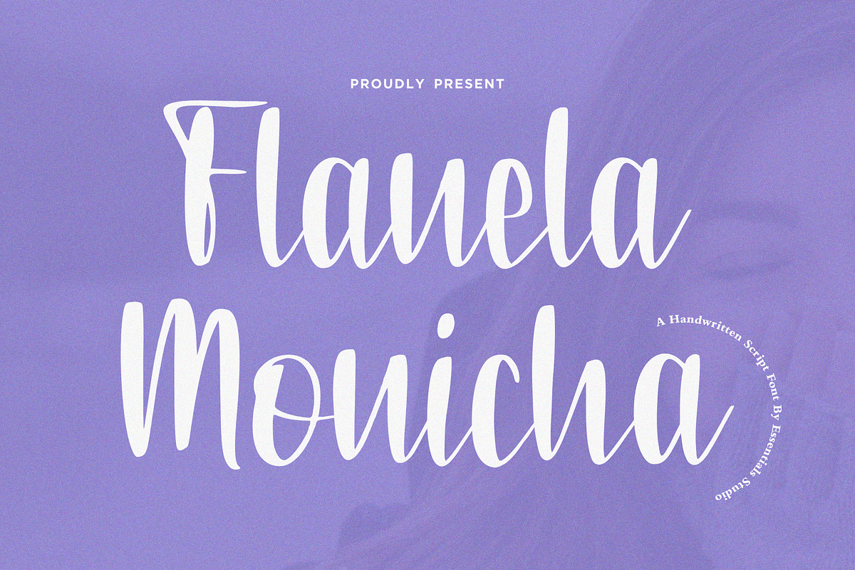 Flanela Monicha, a Script Font by Essentials Studio (Photo 1 of 8)