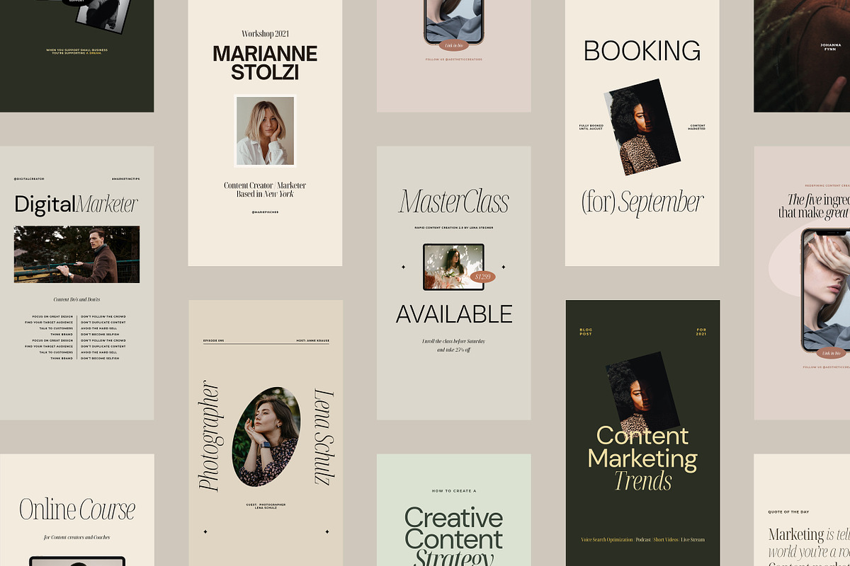 Content Creators Instagram CANVA PS, a Social Media Template by September 5th (Photo 13 of 18)
