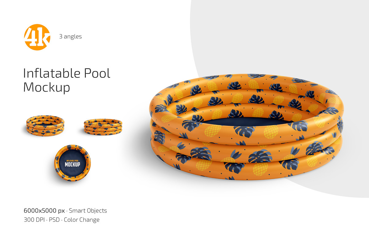 Inflatable Pool Mockup Set, a Product Mockup by Country4k (Photo 1 of 4)