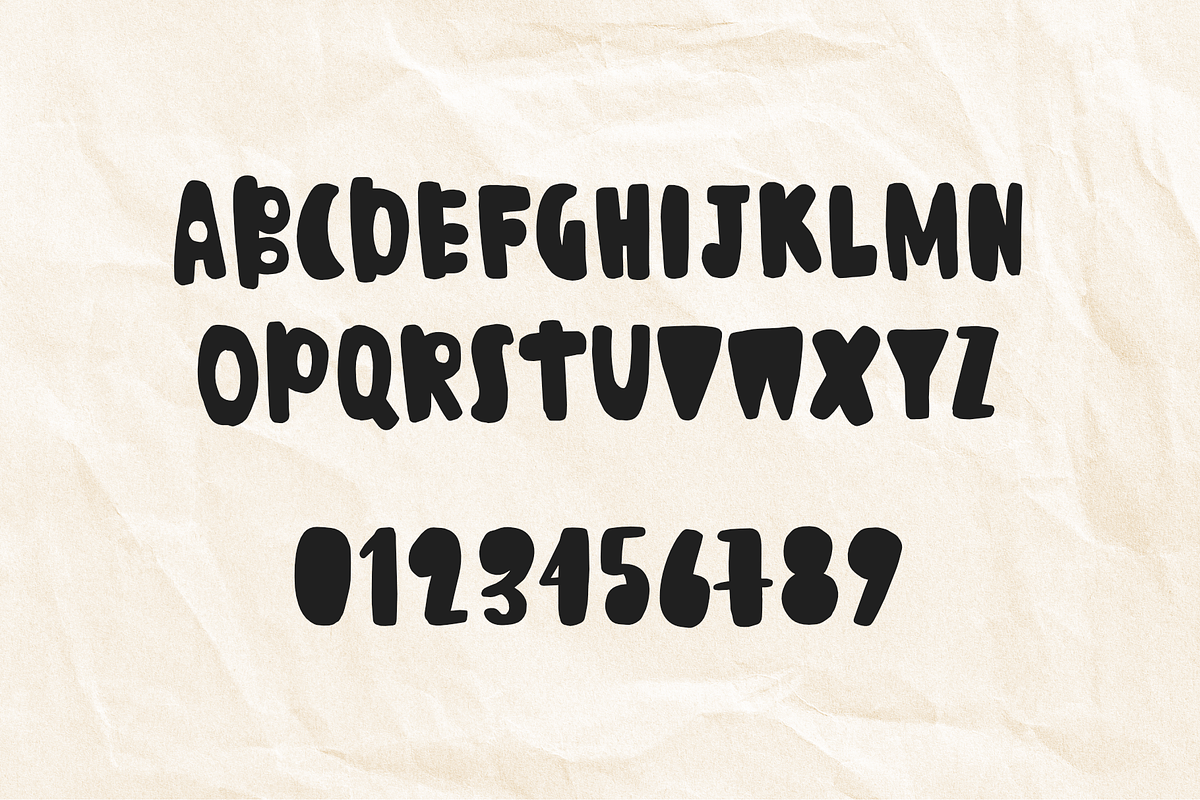 Scandinavian - hand drawn font preview 7