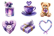 Purple Mother's Day Clipart, an Illustration by Dream Creation (Thumbnail 5 of 6)