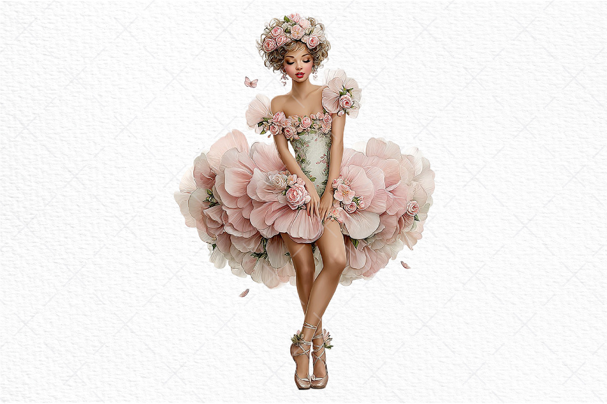 Whimsical Spring Fairy Clipart Png, an Illustration by Craft Nest (Photo 9 of 11)