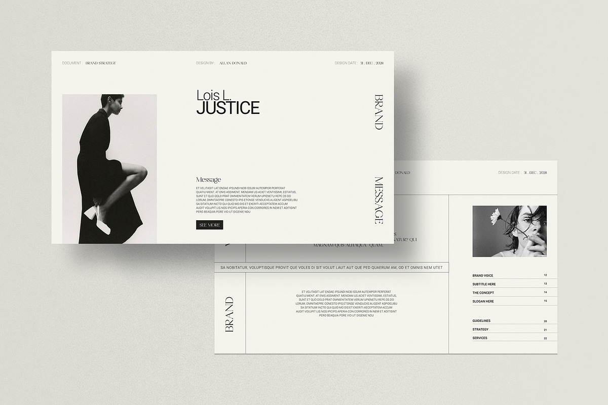 AURBUN | Brand Strategy Template, a Presentation Template by evgenystudio (Photo 3 of 11)
