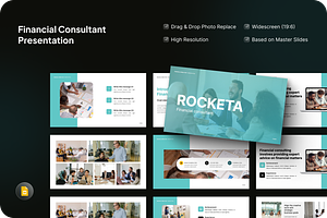 Financial Consultant Google Slide, a Presentation Template by SquidPixey