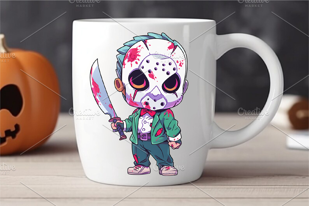 Cartoon Horror Halloween Guys 04., a Decorative Illustration by KENO Mascots (Photo 4 of 10)
