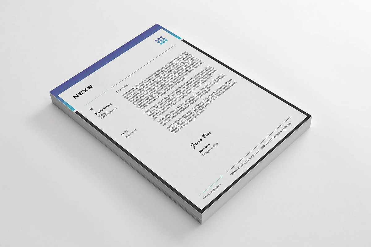 Brand Identity Stationery Template, a Stationery Template by retrographix (Photo 5 of 7)