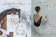 Dusty delicate floral clipart, a Decorative Illustration by long summer (Thumbnail 5 of 12)