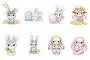 Very Cute Easter Bunny PNG Clipart., an Animal Illustration by KennedyStudio (Thumbnail 2 of 4)