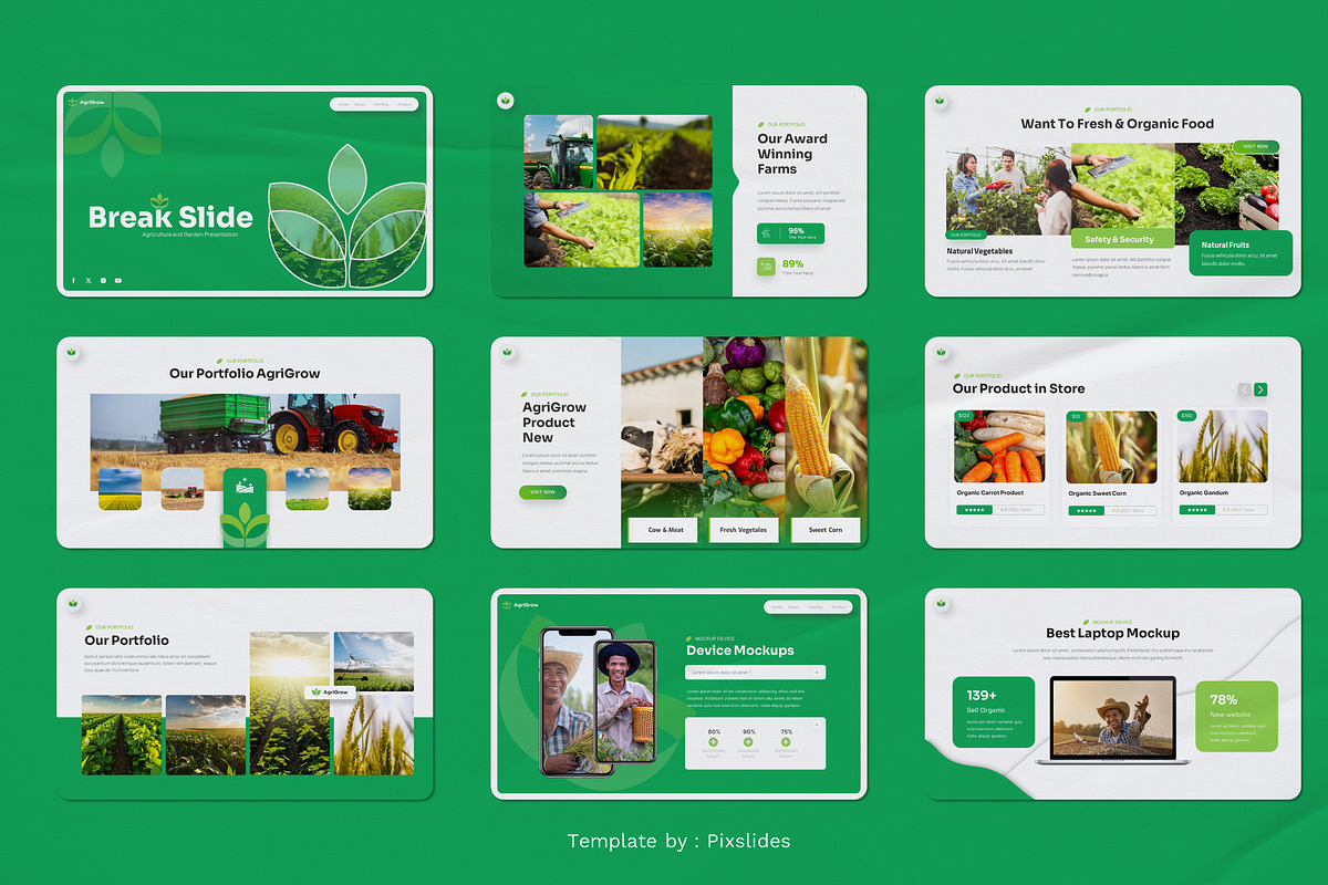 Agriculture and Garden PowerPoint, a Presentation Template by Pixslides (Photo 4 of 5)