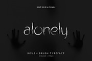 Alonely thorny Brush Font, a Font by Dicubit (Thumbnail 1 of 10)