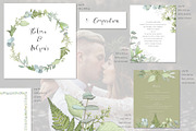 Fresh greenery frames and patterns, a Decorative Illustration by marie dricot (Thumbnail 9 of 16)