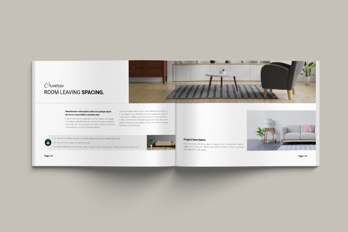 Interior Portfolio Brochure, a Brochure Template by Pixelpick (Photo 7 of 9)