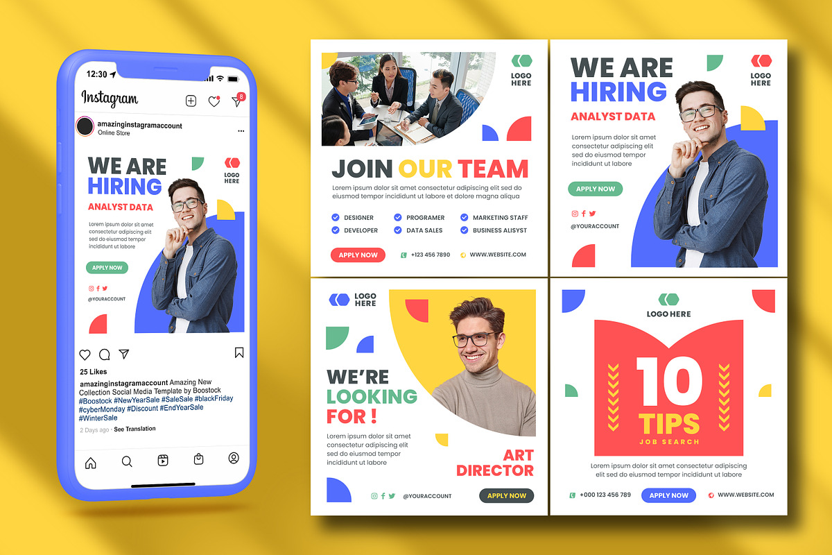 We'are Hiring Social Media Template, a Social Media Template by Boostock