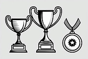 Trophy and Prize Icon Bundle, an Illustration by BIPLOB EXPERT (Thumbnail 4 of 7)