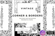Procreate Corners and Borders, a Brush Add-On by AW Studios (Thumbnail 1 of 9)