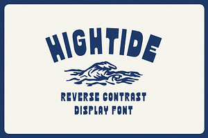 Hightide | Bold & Funky Display Font