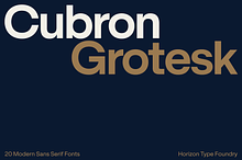 Cubron Grotesk 30 %Off