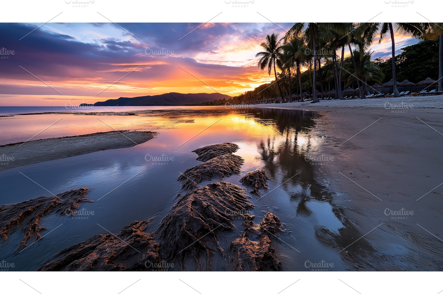 Serene tropical beach landscape with, a Nature Photo by Sergey Kotenev