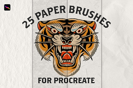 PROCREATE - Paper Brushes, a Texture Illustration by Born to Love