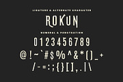 Rokun Metal Display Font, a Sans Serif Font by Maulana Creative (Thumbnail 7 of 8)
