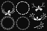Chalkboard Holly Vectors & Paper, an Illustration by Amanda Ilkov (Thumbnail 3 of 5)