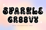Sparkle Groovy Cute Decorative Font, a Font by Kanink Studio (Thumbnail 1 of 13)