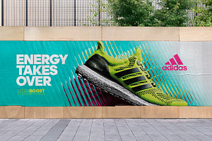 Urban Poster Street Mockup - PSD