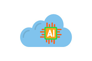 Artificial Intelligence Flat Icon, an Icon by Pexelpy