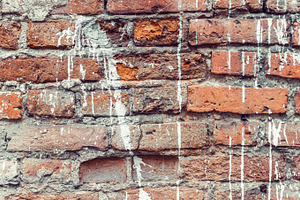 Dirty old brick wall background, an Abstract Photo by BOOCYS