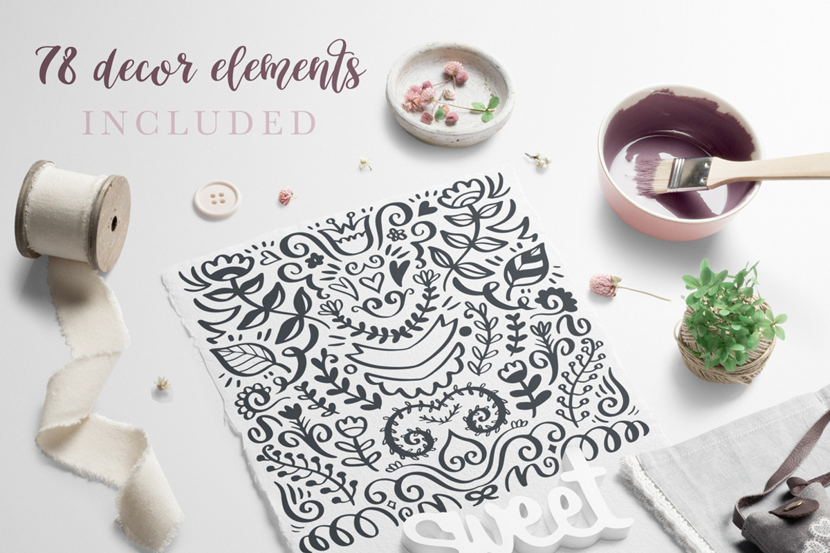 Mirabelle Script - Font with Extras! preview 4