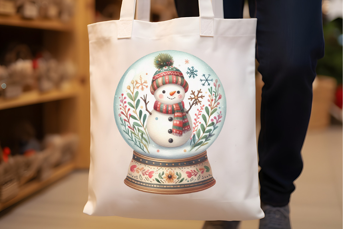 Christmas Snowman Globe Clipart Bund, an Illustration by Rose Art (Photo 3 of 5)