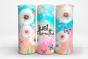 Just Breathe Tumbler PNG, a Pattern Graphic by TumblerArtDS (Thumbnail 1 of 3)