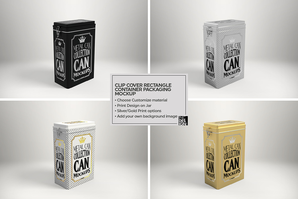 ClipCover Rectangle Container Mockup, a Product Mockup by INCDesign (Photo 2 of 5)