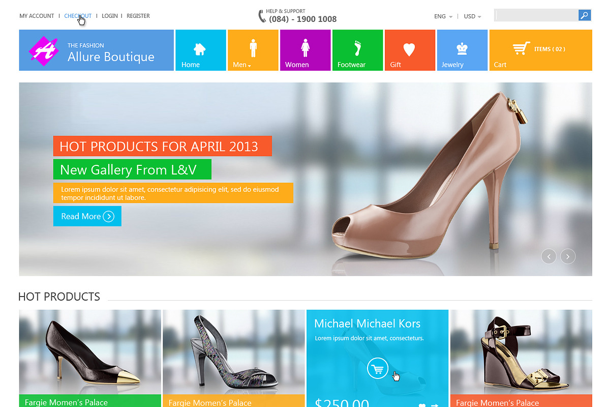 Fashion Boutique Responsive HTML, a Websites & App Template by templatation (Photo 2 of 5)