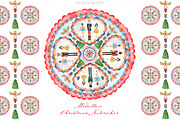 Christmas Nutcracker Medallion Set, a Decorative Illustration by LABFcreations (Thumbnail 1 of 4)