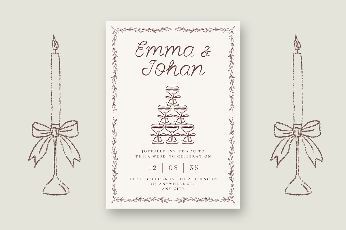 Aesthetic Elegant Romantic Script, a Script Font by Nonceni (Photo 11 of 12)