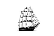 Vintage Sailing Ship SVG Bundle, an Illustration by Designs_River (Thumbnail 30 of 31)