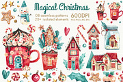 Magical Christmas, an Illustration by Watercolor by Tonia Tkach (Thumbnail 1 of 6)