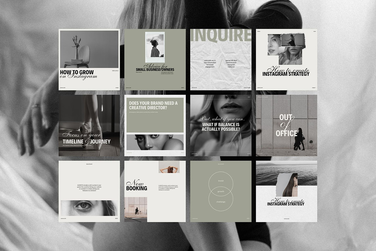Instagram Templates Post & Stories, a Social Media Template by Digital&Chic (Photo 2 of 5)