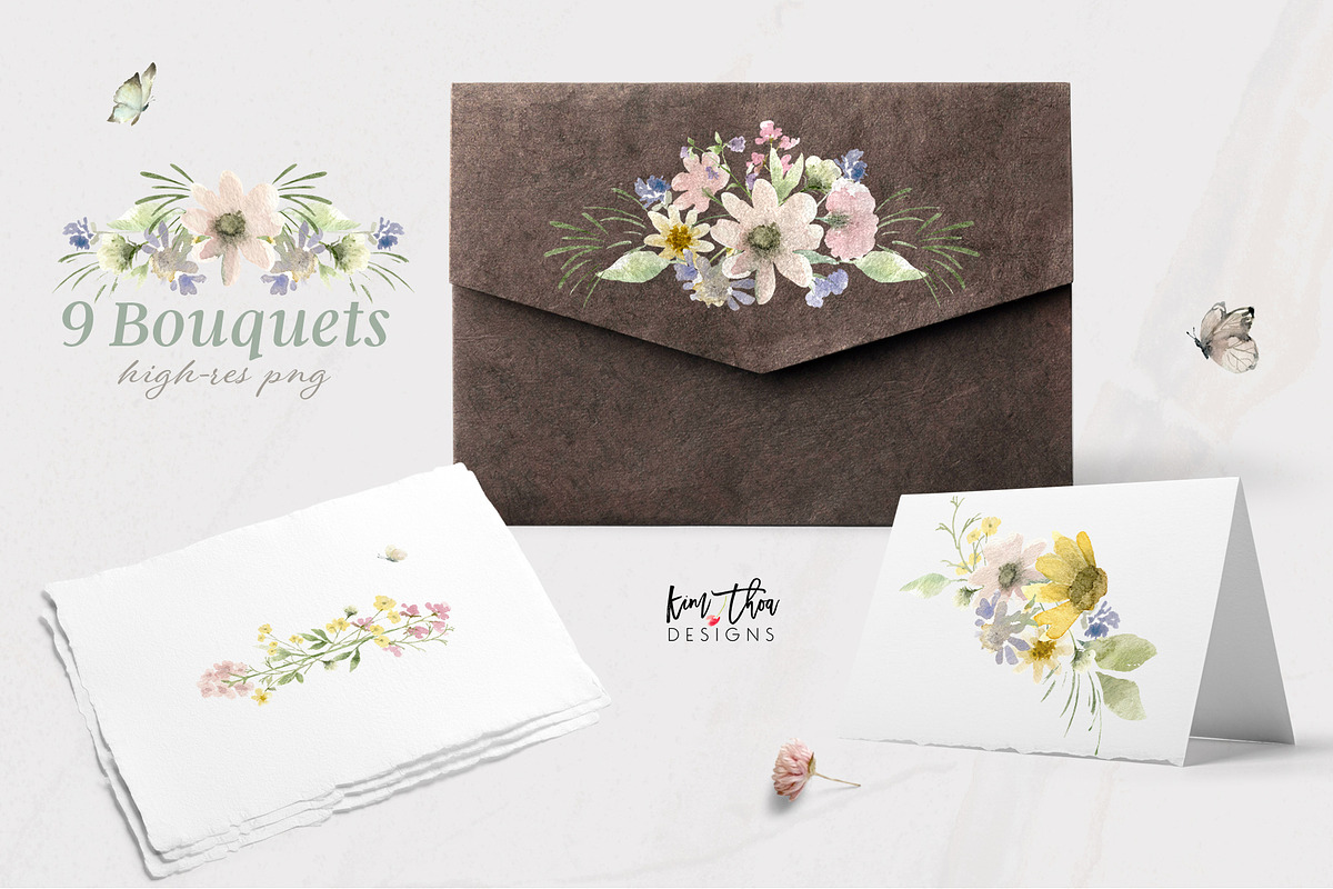 Spring Meadow Wildflower Collection, an Illustration by Kim Thoa Designs (Photo 4 of 9)