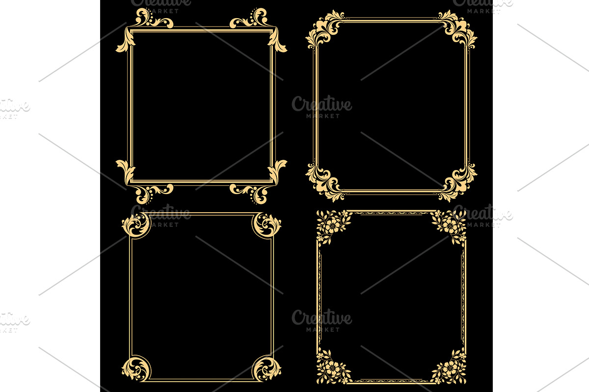 Decorative line art frames for, an Object Graphic by RODINA (Photo 1 of 3)