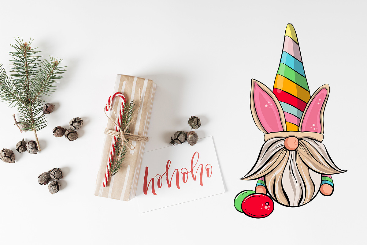 Christmas Gnomes clipart Procreate, an Education Illustration by ElladesignCo (Photo 6 of 7)