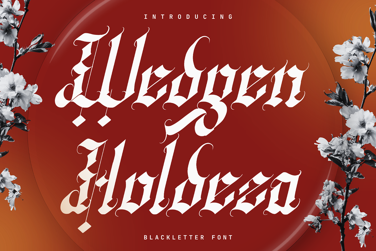 Wedgen Holdeza Blackletter Font, a Blackletter Font by Randi Irvan | Rvandtype (Photo 1 of 13)