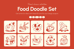 Food Doodles Icon, an Outline Icon by Vectors Market
