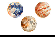 Watercolor Planet Solar System PNG, a Decorative Illustration by illuztrate (Thumbnail 4 of 7)