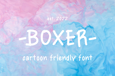 Boxer Friendly Font, a Serif Font by zerologicstudio