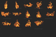 Fire Photoshop Brushes, a Brush Add-On by SimplDesign (Thumbnail 3 of 3)